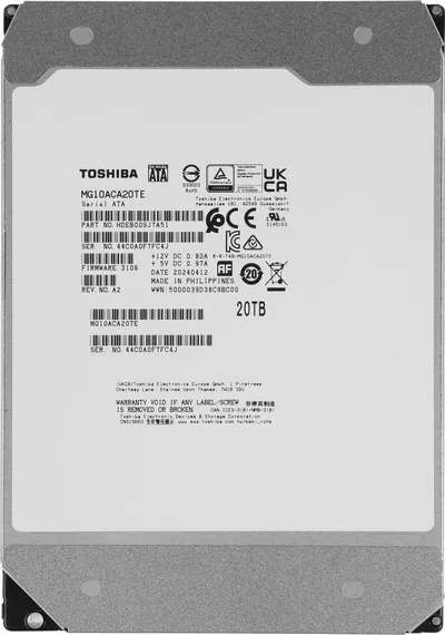 Жесткий диск Toshiba SATA-III 20TB MG10ACA20TE Server Enterprise Capacity 512E (7200rpm) 512Mb 3.5" [MG10ACA20TE]