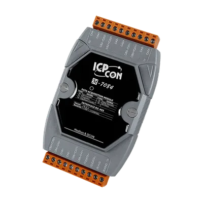 Модуль ICP DAS M-7084-G, 4/8 каналов энкодер/счетчик/частотомер, RS-485, Modbus RTU