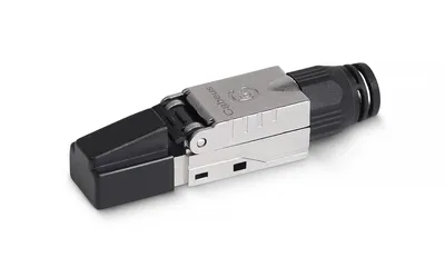 Коннектор Cabeus 8P8C-SH-C7-TWP-F, RJ45, Cat.7, экранированный, с фиксатором