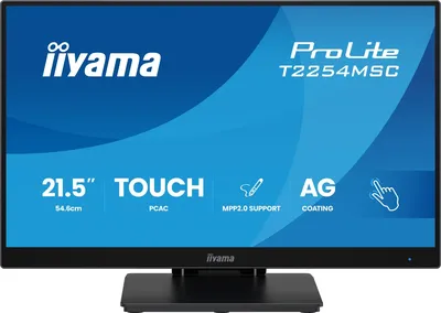 Монитор IIYAMA ProLite T2254MSC-B2AG, 21.5", 1920x1080, IPS, сенсорный, HDMI/DP