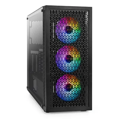 Корпус Miditower ExeGate EX296319RUS, ATX, БП 700NPX, 3×120мм RGB, стекло