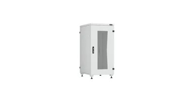 Шкаф напольный NIKOMAX ESSENTIAL TFI-248080-GMMM-R-GY, 19", 24U, 800мм, стекло