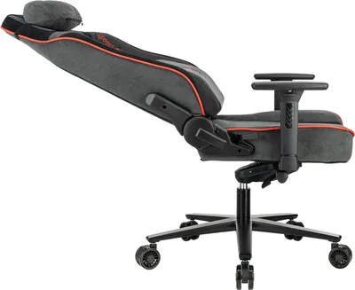 Кресло игровое A4Tech Bloody GC-680, искусственная замша, до 150 кг, серый/чёрный
