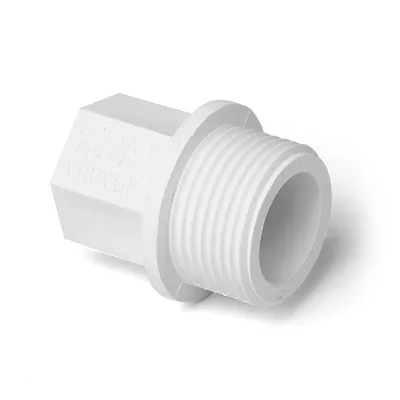 Заглушка PRO AQUA PA15508P, резьбовая 1/2", PP-R, НР, 25 бар, белая