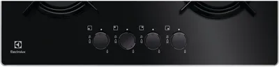 Газовая варочная поверхность Electrolux EGT6242NVK, 4 конфорки, закаленное стекло, 7700 Вт