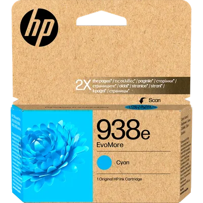 Картридж HP 4S6X9PE, 938e EvoMore Cyan, для OfficeJet Pro 9730/9720