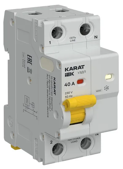 Устройство защиты от дугового пробоя IEK KARAT KA-DP10-1-040, 1P+N, 40 А