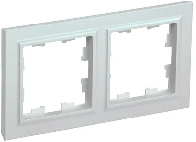 Рамка IEK BRITE BR-M22-K36, 2-местная, РУ-2-БрЖ, жемчуг, IP20