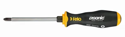 Отвёртка крестовая Felo 45220340, Ergonic, ударная, PH 2×100