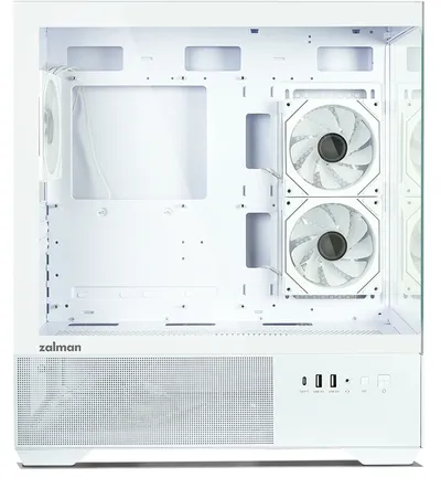 Корпус Zalman CHRONIX V2 White, Midi-Tower, ATX, 2×120 мм ARGB, USB Type-C, белый