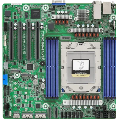 Материнская плата ASRock TURIND8UD-2T/X550, Socket SP5, AMD EPYC 9005/9004, 8×DDR5, Micro ATX