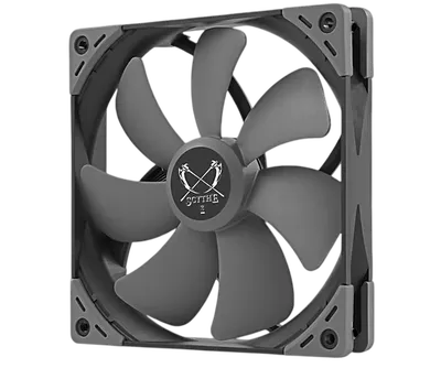 Вентилятор корпусной Scythe Kaze Flex 140 Square KF1425FD18S-P, 140×140×27 мм, 4-pin PWM, 300–1800 об/мин