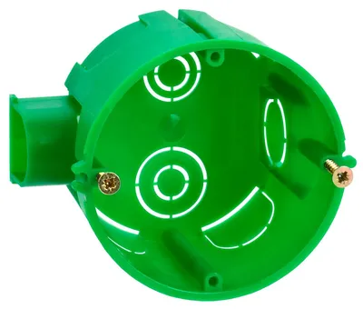 Коробка установочная IEK КМ40004-10, D68x45 мм, скрытый монтаж, IP30