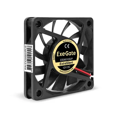 Вентилятор ExeGate ExtraSilent ES06010S2P, 60×60×10мм, 12В, 2-pin
