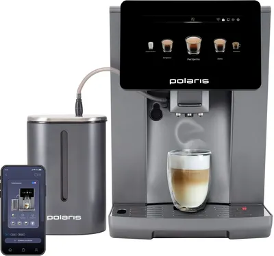 Кофемашина Polaris PACM 2085GC, Wi-Fi, 1450Вт, графит