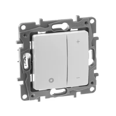 Светорегулятор IEK ETIKA 672218, 2 клавиши, 20–400 Вт, 220 В, IP20, белый