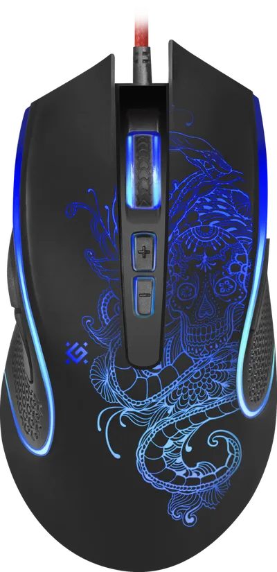 Мышь Defender Venom GM-640L 52640, проводная, игровая, 3200dpi, 8 кнопок