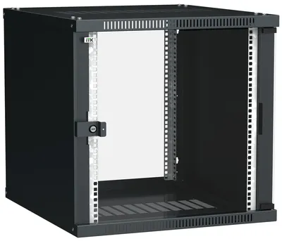 Шкаф ITK LINEA WE LWE5-09U66-GF, 9U, 600x600 мм, стекло, черный