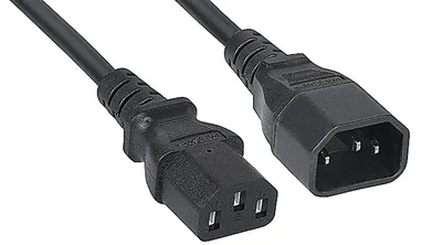 Кабель питания Cabeus PC-189-VDE-5M, IEC 320 C13 — IEC 320 C14, 3×0,75 мм², 5 м