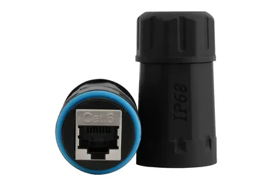 Соединитель модульный SNR SNR-RJ-45-с6-IP68, RJ-45 8P8C, проходной, cat.6, IP68