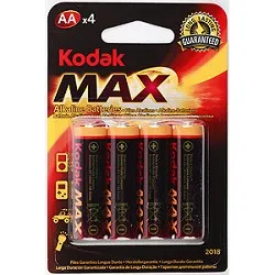 Kodak LR6-4Bl Max Super Alkaline [KAA-4] (80/400/17600) (4 шт. в уп-ке)
