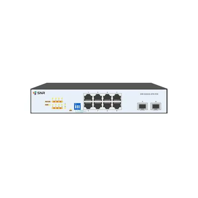 Коммутатор SNR SNR-S2300G-8TM-POE, L2 Web Smart, 8×1GbE PoE, 2×2.5G SFP