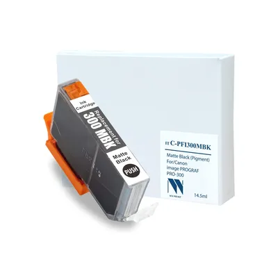 Струйный картридж NV Print NV-PFI-300MBK, чёрный, для Canon imagePROGRAF PRO-300