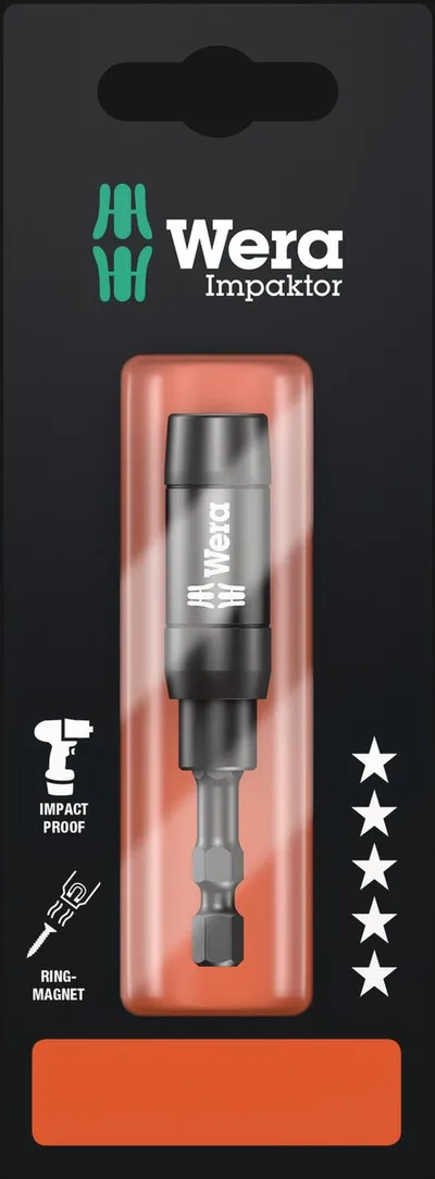 Битодержатель WERA WE-073990 Impaktor 897/4 IMP R, 1/4×75 мм