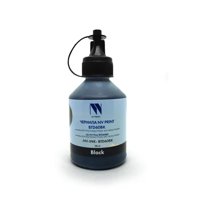 Чернила NV Print NV-INK-BTD60BK, черные, 100 мл, для Brother DCP-T/MFC-T/HL-T