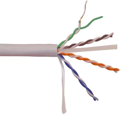 Кабель LANMASTER LAN-6EUTP-HFLT-GY, U/UTP Кат.6, 4 пары 23AWG, LSZH нг(A)-HF, 305 м