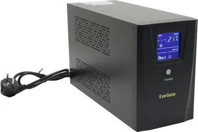 ИБП ExeGate SpecialPro Smart LLB-1500.LCD.AVR.8C13, 1500 ВА / 950 Вт
