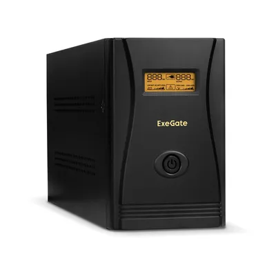 ИБП ExeGate SpecialPro Smart LLB-1000.LCD.AVR.4SH.RJ, 1000 ВА/650 Вт, LCD, AVR