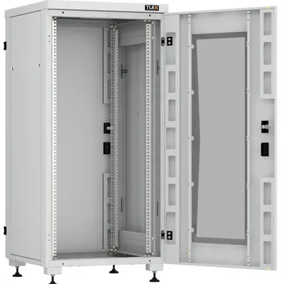 Шкаф напольный NIKOMAX ESSENTIAL TFI-336060-MHMH-R-GY, 19", 33U, 600×600 мм, серый