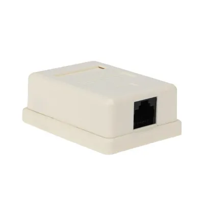 Розетка компьютерная Rexant 03-0121, 1×RJ-45, UTP, кат. 5e, накладная