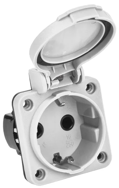 Розетка панельная IEK PSN71-016-3-2-54-K03 MAGNUM, 2P+PE, 16 А, IP54