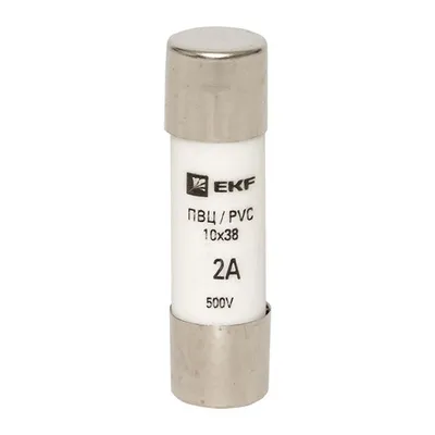 Вставка плавкая EKF pvc-10x38-2, 10x38, 2А