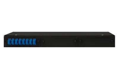 Кросс оптический SNR SNR-ODF-24R-8SC-P-BK, 19", 1U, 8 портов SC, IP20, черный