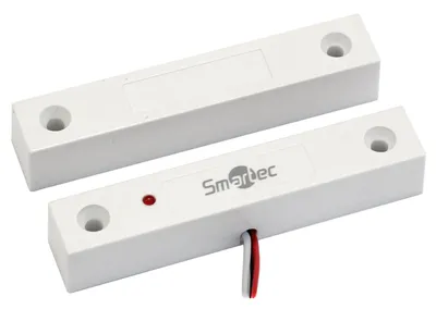 Датчик магнитоконтактный Smartec ST-DM135NC-WT, СИД, накладной, зазор 25 мм