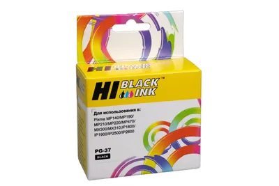 Картридж Hi-Black PG-37, черный, для Canon PIXMA