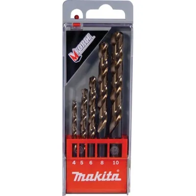 Набор свёрл Makita D-30508, HSS, по металлу, 5 шт., 4/5/6/8/10 мм