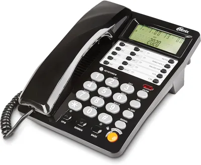 Телефон RITMIX 80002152, RT-495, проводной, черный/серый