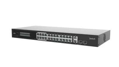 Коммутатор Uniview NSW3000-25GT1GP1GC-IN, L2 управляемый, 27 портов, 1×SFP, 54 Гбит/с