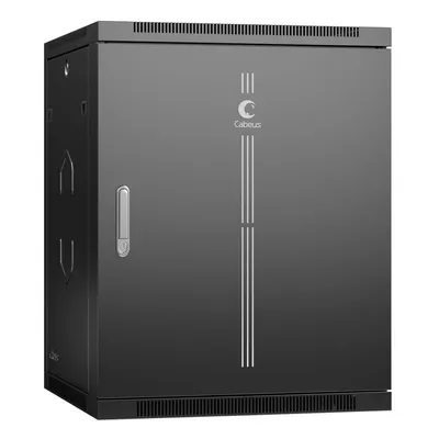 Шкаф телекоммуникационный настенный Cabeus SH-05F-15U60/60m-R-BK, 15U, 19", чёрный