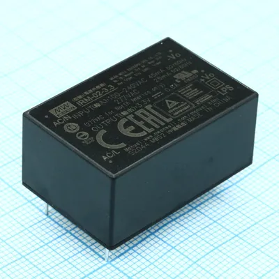 Преобразователь AC-DC Mean Well IRM-02-3.3, 2Вт, 3.3В/600мА, на плату
