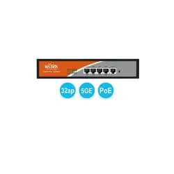 Контроллер Wi-Tek WI-AC105P v2, 32 точки доступа, 5GE, 4PoE