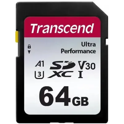 Карта памяти Transcend 340S TS64GSDC340S, SDXC 64 ГБ, UHS-I U3 V30 A2