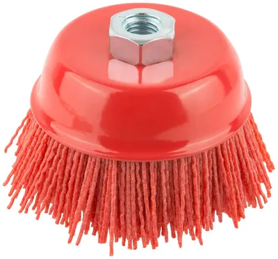 Корщетка FIT 38798, чашка, нейлон, 100 мм, гайка М14