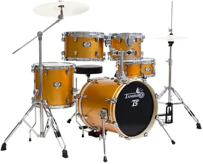 Ударная установка TAMBURO TB T5NCP20YWSK, 5 барабанов, бочка 20×16, Yellow Sparkle