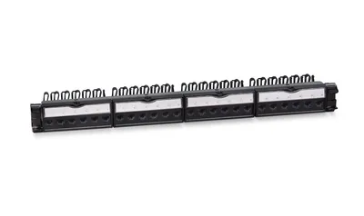 Патч-панель Cabeus PL-24-KJ-RJ45-Cat.6-SH-180T, 19" 1U, 24 порта RJ-45, Cat.6, экранированная
