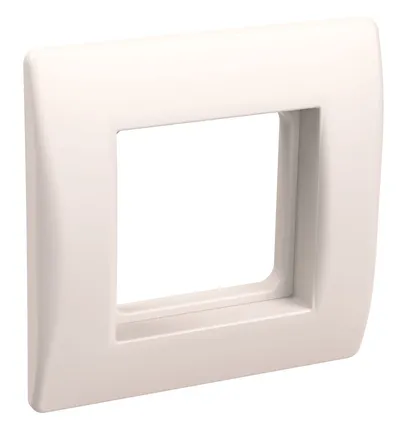 Рамка IEK PRIMER CKK-40D-RSK2-K01, 1 пост, 2 модуля, с суппортом, белая